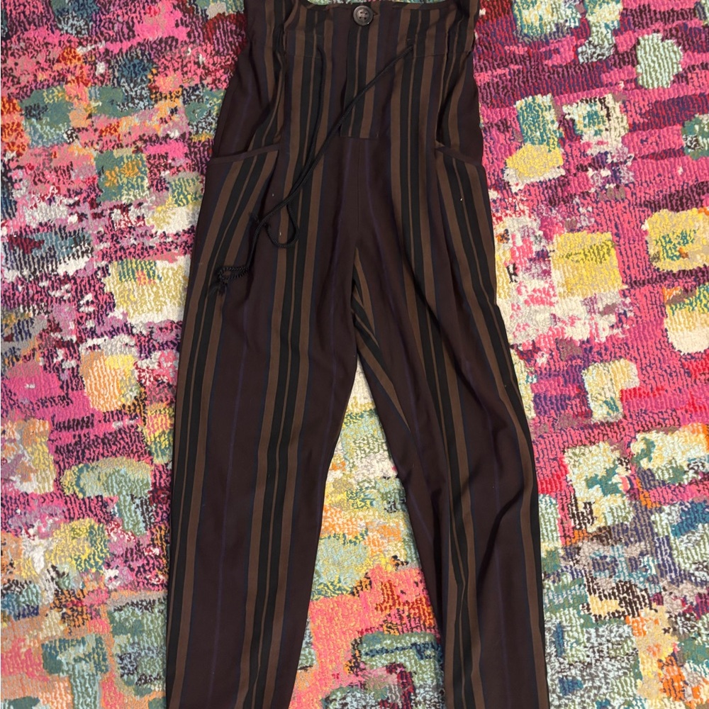 Striped Drawstring Pants - Picture 3 of 6